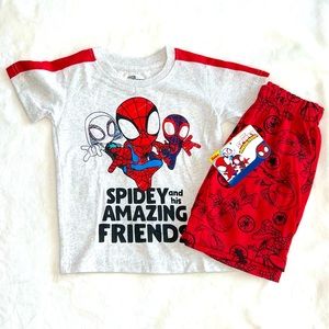 Boy’s Spidey and his amazing friends set with reusable bag